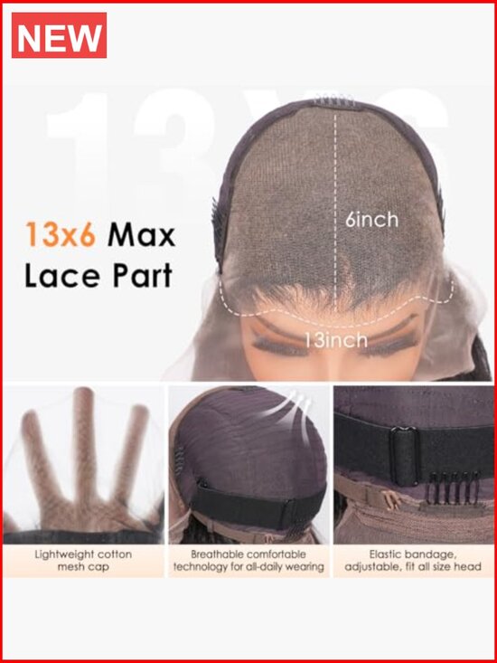 13x6 HD Lace Front Wig Human Hair Pre Plucked 180% Density Straight 26 inch main image 6